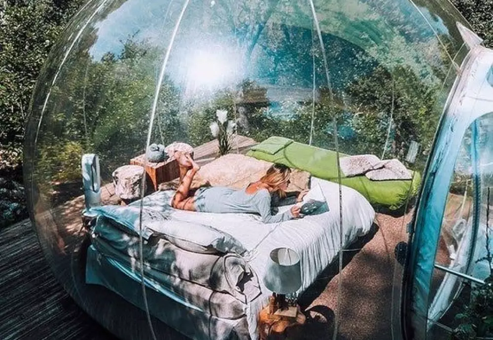 bubble tent date night